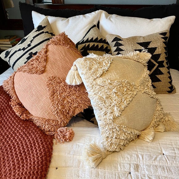 rumi shag throw pillow